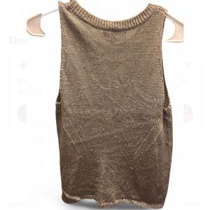 Banana Republic Silver Sleeveless Knit Top